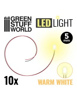 Luces LED BLANCO calido - 5mm