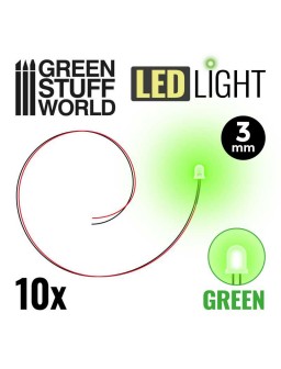Luces LED VERDES - 3mm
