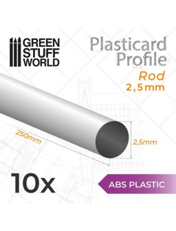 Perfil Plasticard BARRA 2,5mm