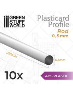 Perfil Plasticard BARRA 0'5mm