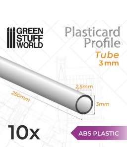 Perfil Plasticard TUBO 3 mm