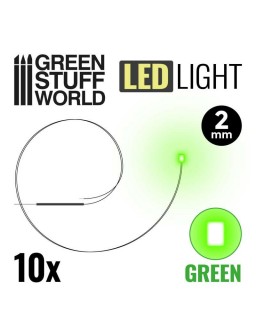 Luces LED VERDES - 2mm